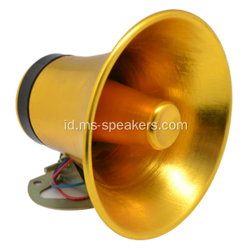 Ukuran kecil Golden Aluminium Horn Speaker 15W